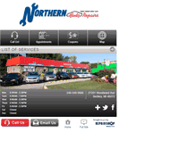 Tablet Screenshot of northernautorepairs.com